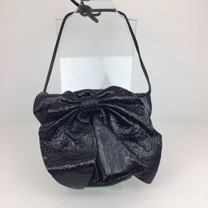 Susan Farber Collections Black Patent Leather Bag